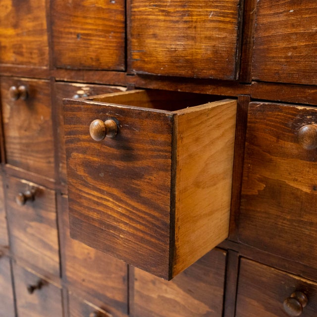 Vintage Apothecary or Hardware Drawer Chest With 48 Drawers, c.1940 For Sale In New York - Image 6 of 9