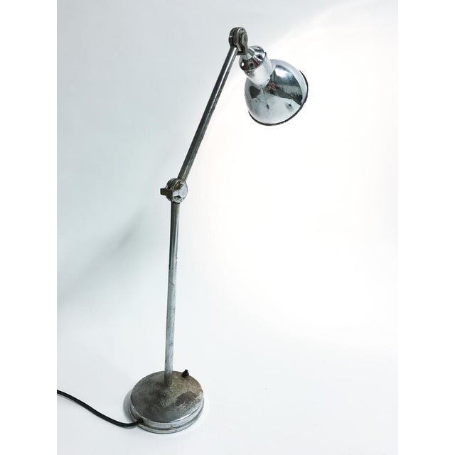 Industrial Chrome Plated Table Lamp from AGI, 1930s For Sale - Image 7 of 12