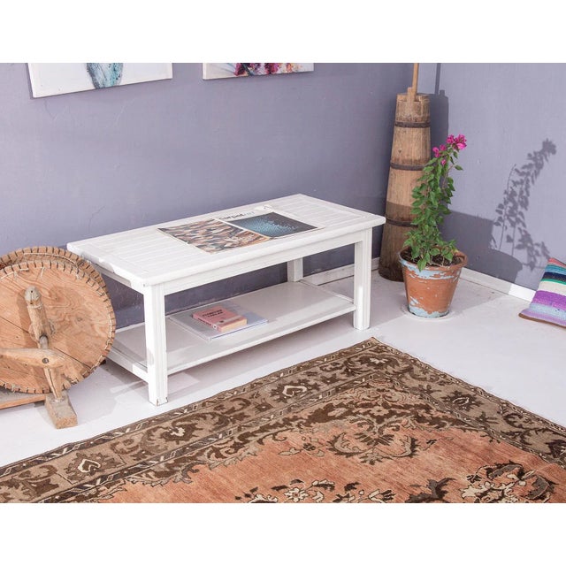 Vintage Turkish Kars Wool Rug For Sale In Los Angeles - Image 6 of 6