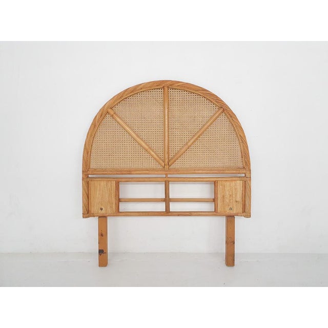 1970s Mid-Century Rattan Headboard, 1970s For Sale - Image 5 of 5