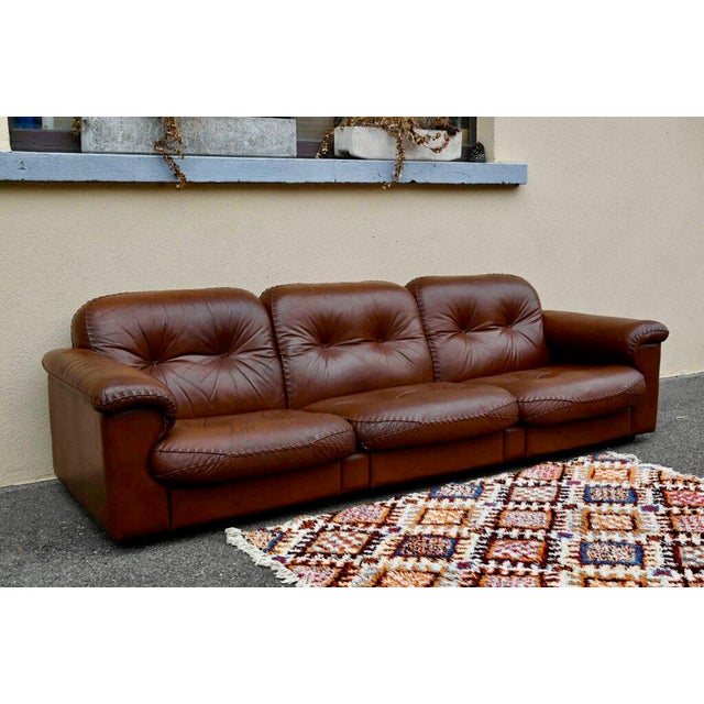Large Vintage DS 101 Sofa from De Sede, 1960s For Sale - Image 4 of 18