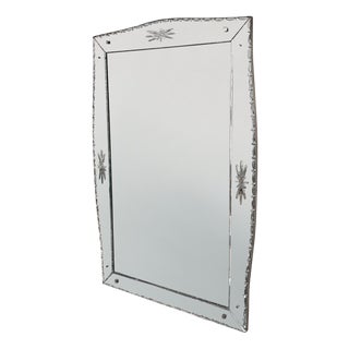 Large Vintage French Venetian Mirror, 1920s For Sale