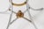 Metal Chrome Round Accent Table in the Manner of Maison Jansen For Sale - Image 7 of 8
