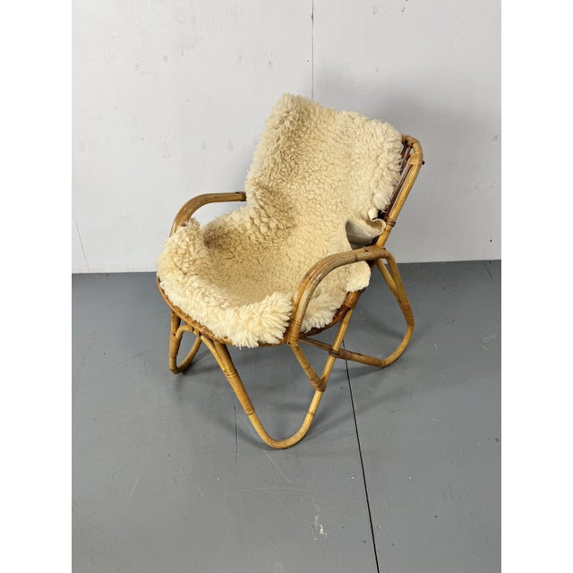 1950s Vintage Bohemian Bamboo Easy Chair from Rohé Noordwolde, 1950s For Sale - Image 5 of 16