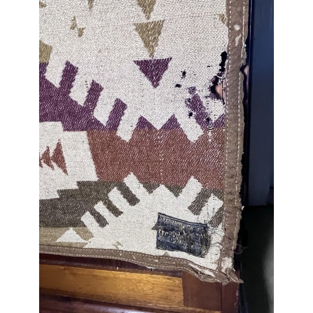 Antique Oregon City Woolen Mills Indian Trade Blanket Part of a North Florida Estate Liquidation, Circa 1920's Label,...