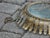 Mid 20th Century Spanish Gilt Metal Semi-Flush Crown Chandelier with Stylized Foliage For Sale - Image 9 of 12