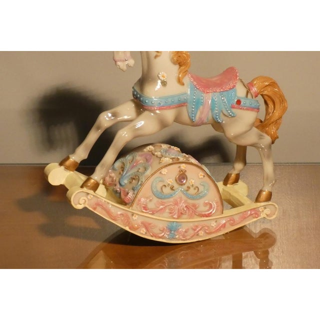Rocking Horse Music Box, USA, 1980s For Sale - Image 16 of 18