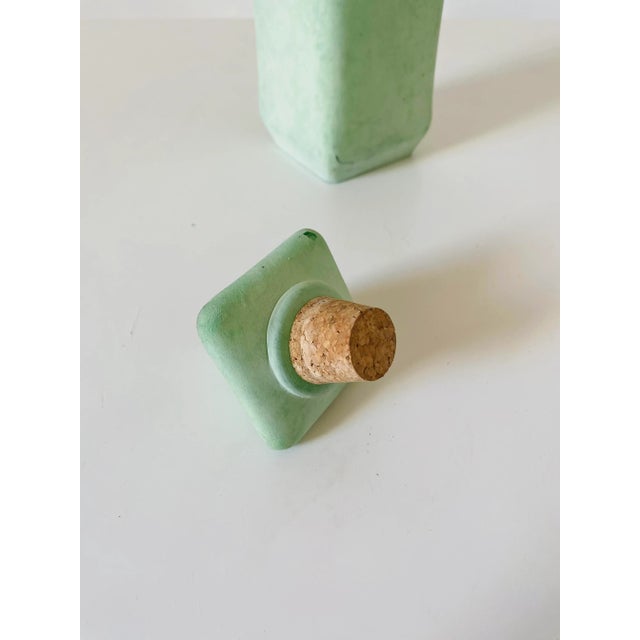 Vintage Green Bottle in Glass, 1950s For Sale - Image 4 of 10