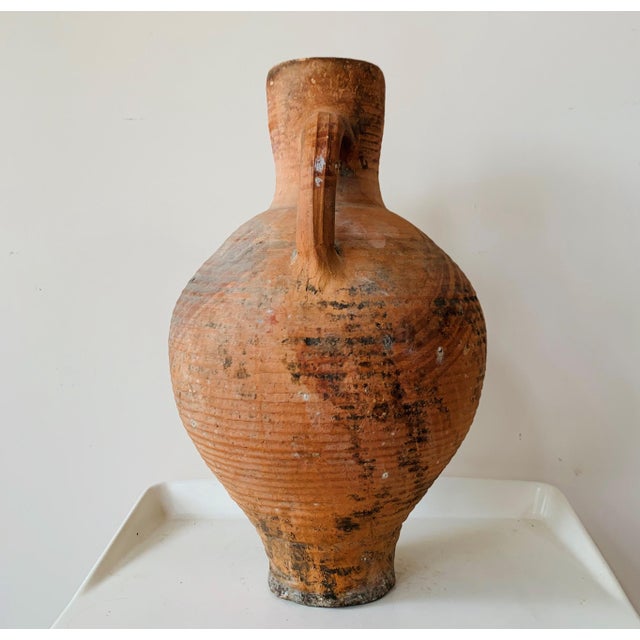 19th Century Picher "Cantaro" from Calanda, Spain, Terracotta Vase For Sale - Image 10 of 18