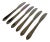Modern Inox Stainless Set of 6 Dinner Knives For Sale