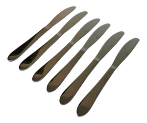 Modern Inox Stainless Set of 6 Dinner Knives