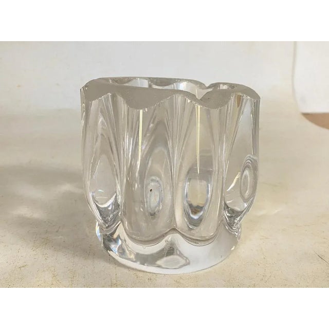 Gold Art Deco Molded Glass Ashtray, 1940 For Sale - Image 8 of 11