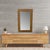 Tan Large Tin Framed Wall Mirror Crafted From Old Ceiling Tiles For Sale - Image 8 of 8
