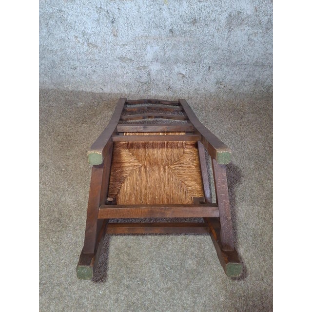 Wood Chairs in Straw and Wood, 1890s, Set of 6 For Sale - Image 7 of 14