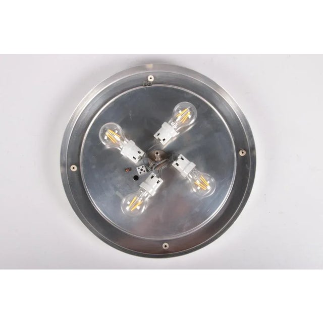 Vintage Ceiling Lamp in Chrome and Murano Glass, 1960s For Sale - Image 3 of 11