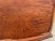 Vintage Weiman Mahogany Oval Coffee Table Brown Tooled Leather Top Federal Style For Sale - Image 9 of 14