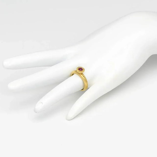 2000 - 2009 18ky Rubellite Tourmaline Ring, Size 5.5 by SeidenGang For Sale - Image 5 of 5