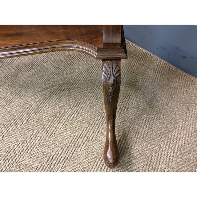 Queen Anne Style Walnut Cheval Mirror, 1920 For Sale - Image 13 of 14