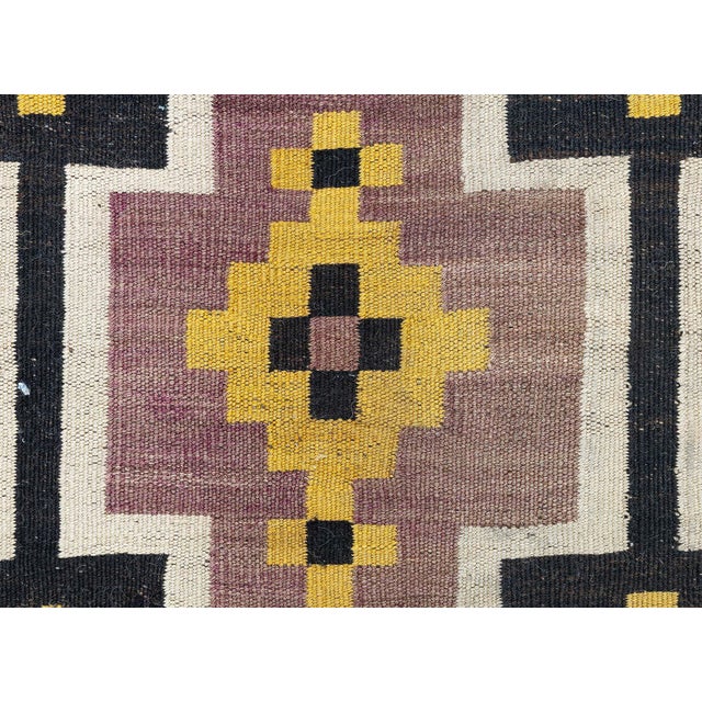 Textile Doris Leslie Blau Vibrant Vintage Afghan Kilim Rug For Sale - Image 7 of 9