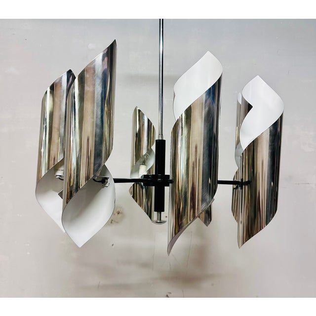 Vintage Modern Chandelier, 1970s For Sale - Image 5 of 8