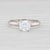Modern New 0.70ct Moissanite Engagement Ring Platinum Round Solitaire Size 5.5 For Sale - Image 3 of 8