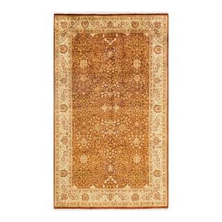 Mogul, One-of-a-Kind Hand-Knotted Area Rug in Orange, 5' 3" x 8' 10" For Sale