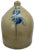 This Really is a Great Looking and Very Unusual Unsuasl Light Rust Tectured Antique American Blue Decorated Stoneware...