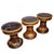 1940s Chinese Koi Fish Ceramic Glazed Ceramic Garden Stools, Set of 4 For Sale - Image 4 of 5
