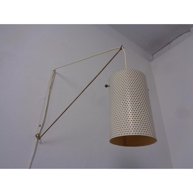 Gold Adjustable Brass Wall Lamp, Italy, 1950s For Sale - Image 8 of 18