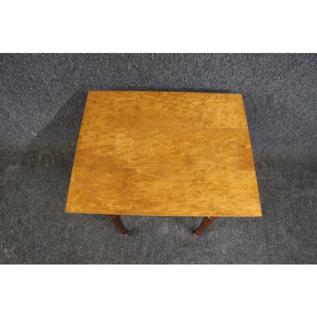 Benchmade Birds Eye & Tiger Maple Side Table Chairish