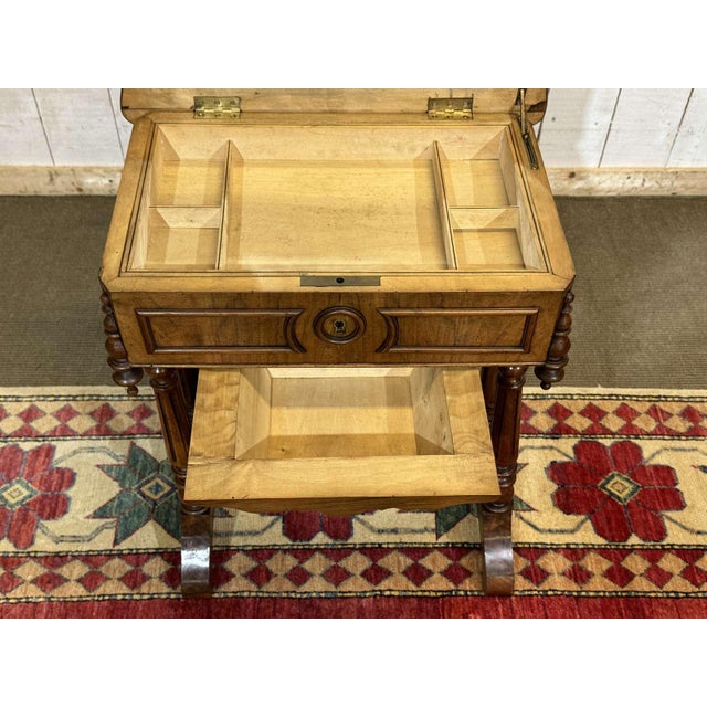 Brown 19th Century Walnut Dressing Table For Sale - Image 8 of 18