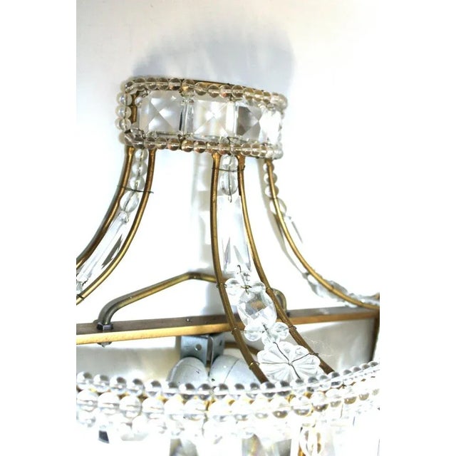 Crystal Wall Lamps, 1900s, Set of 2 For Sale - Image 6 of 10