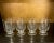 Glass Mid 20th Century “n” Etched Glasses- Set of 4 For Sale - Image 7 of 7