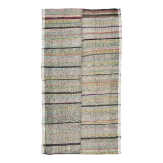 Vintage Chaput Kilim Wool Rug With Multicolor Stripes by Rug & Kilim, 1950-1959 For Sale