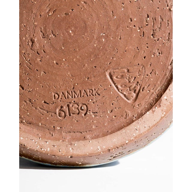 Blue Stoneware Model 6139 Vase from Michael Andersen & Son, Bornholm, Denmark, 1960s For Sale - Image 8 of 9