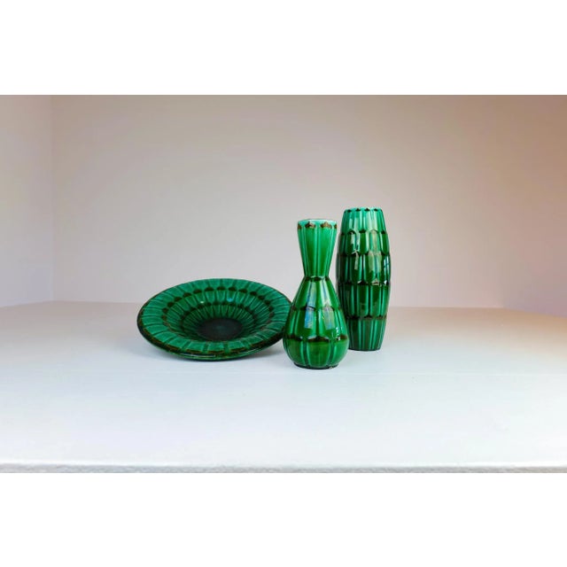 Wonderful mid century vases and platter produced by upsala ekeby sweden designed by anna-lisa thomson 1951. Wonderful...