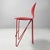 Italian Modern Bar Stools in Wood and Red Metal, 1980s, Set of 3 For Sale - Image 3 of 18