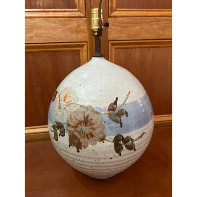 1970 California Ceramic Co. Attributed Stoneware Table Lamps - a Pair For Sale - Image 11 of 12