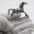 A charming vintage rocking horse miniature, handcrafted in Arezzo (Arezzo, AR, Tuscany, Italy) during the 1980s and 1990s....