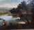 Textile Oil on Canvas "Farmer and His Cows in the Countryside" 1850 France For Sale - Image 7 of 10