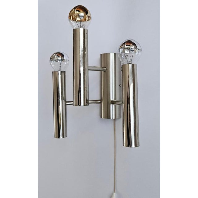 Mid-Century Modern Wall Lamps by Gaetano Sciolari, 1970s, Set of 2 For Sale - Image 9 of 18