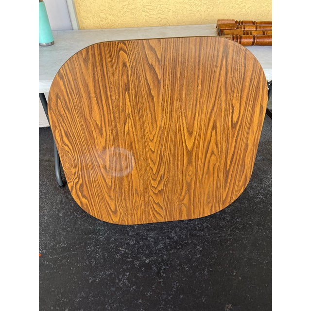 Wood Vintage Mid Century Wood Dining Table For Sale - Image 7 of 9