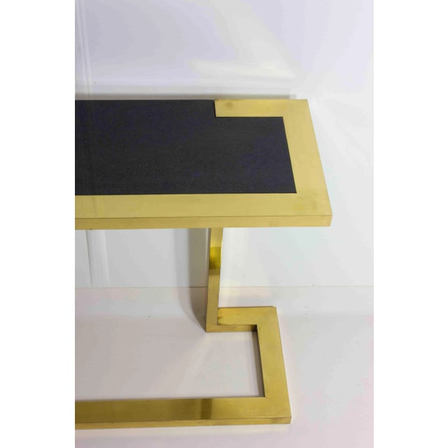 Stone Console in Bronze and Blue Granite attributed Nucci Valsecchi, Italy, 1970s For Sale - Image 7 of 11