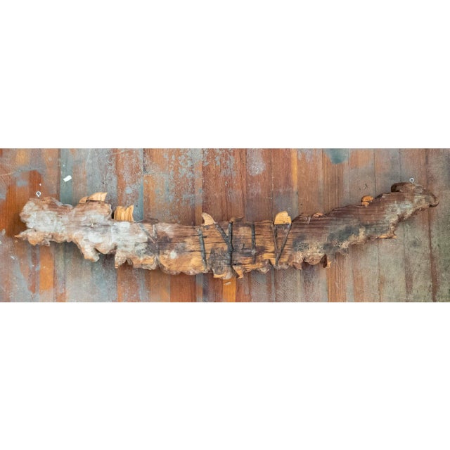 17th or 18th C. Carved Wood Decorative Swag in Baroque Style, Continental European For Sale - Image 17 of 18