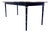 Baker Furniture Faux Bamboo Extendable Dining Table Black Lacquer With Gold Accents For Sale
