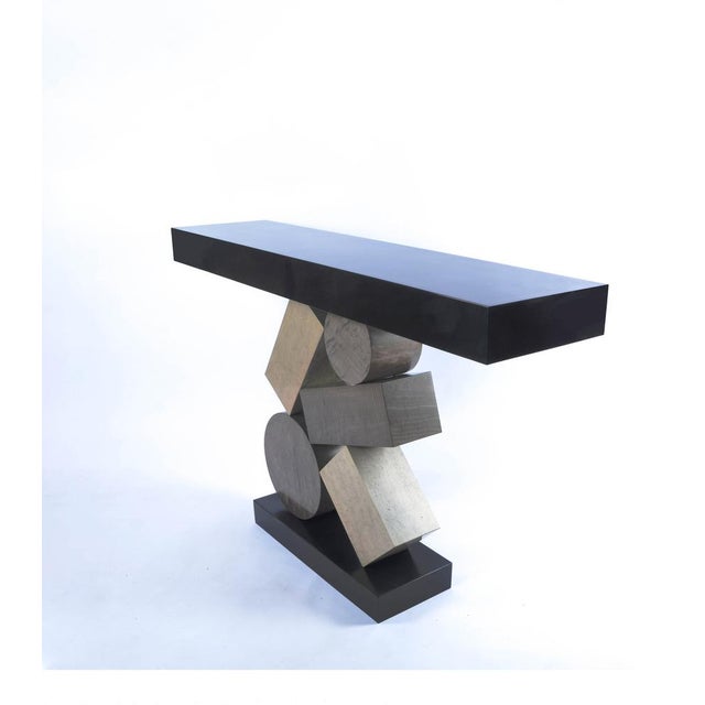 Grey and Black Stack Console by Aymeric Lefort For Sale - Image 4 of 18