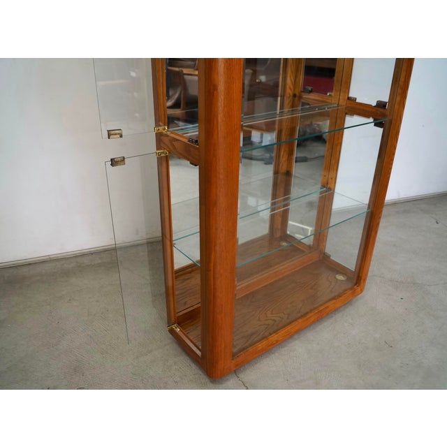 1970’s Mid-Century Modern Lou Hodges Style Display Cabinet For Sale - Image 10 of 12
