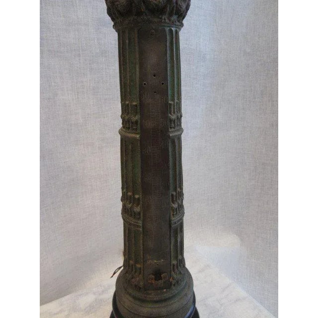 Mid-Century Modern Antique Thermometer Lamp For Sale - Image 3 of 5