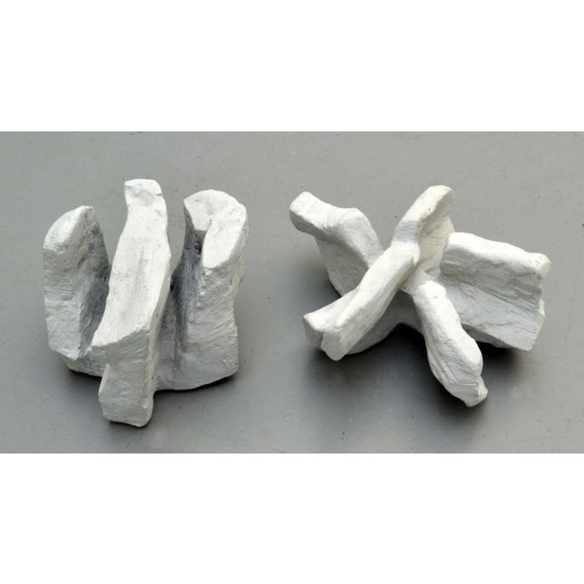 Chalk White Abstract Sculpture 3 by Bryan Blow, 1970s For Sale - Image 4 of 6