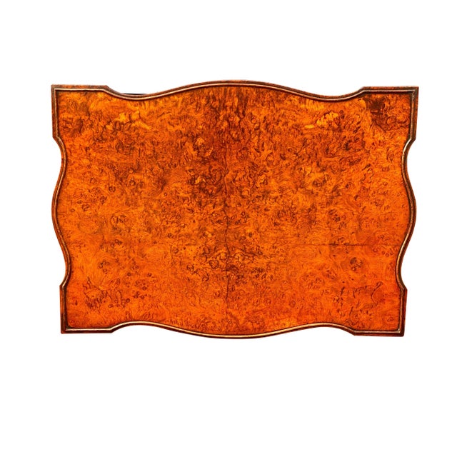 George III Style Burl Walnut and Mahogany China Table Attributed to Gillow For Sale In Boston - Image 6 of 11